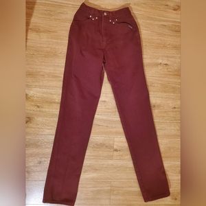 Vintage 90's Rocky Mountain Western Jeans red denim size 1/2 boot cut
